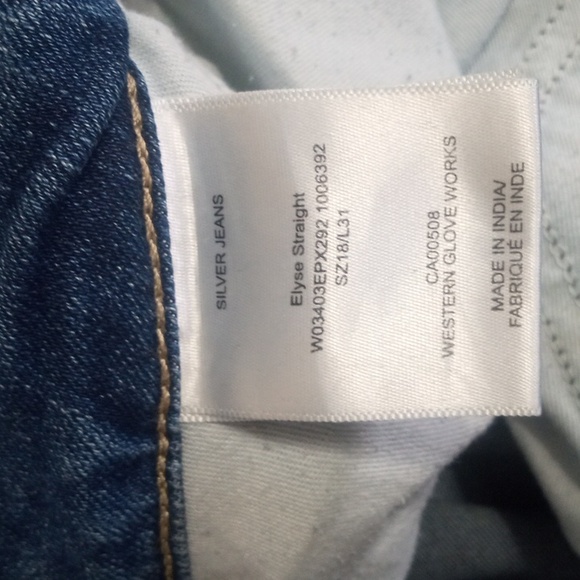 Silver Jeans Co. Elyse Straight Medium Wash Jeans Size 18/31 - Picture 6 of 7